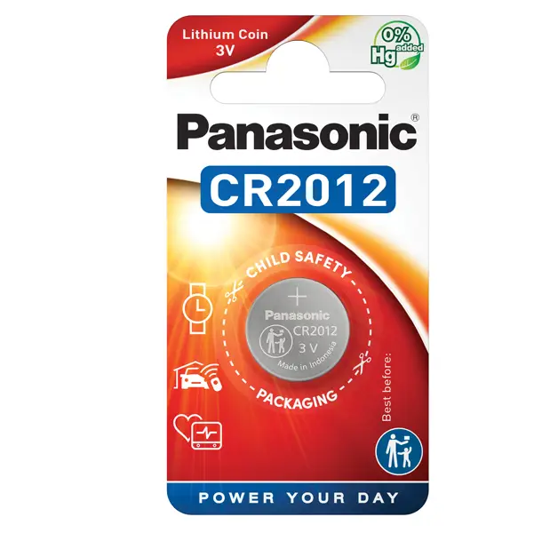 1x BLISTER Micropila litio CR2012 PANASONIC