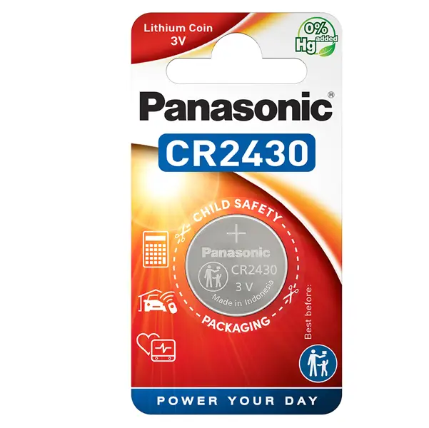 1x BLISTER Micropila litio CR2430 PANASONIC