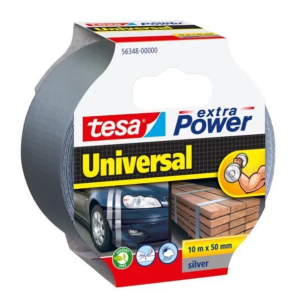 1x NASTRO ADESIVO 10mtx50mm GRIGIO tesaR Extra Power Universal