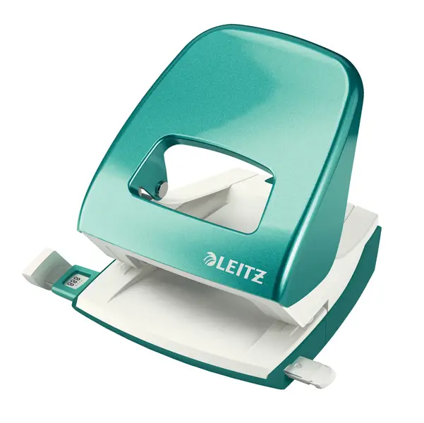 1x Perforatore 2 fori 5008 WOW acqua marina metal max 30fg LEITZ