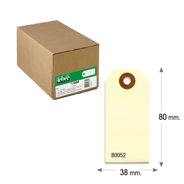 1x 1000 ETICHETTE PER SPEDIZIONI 80X38mm 80052 LEBEZ