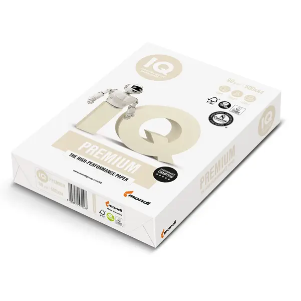 1x CARTA BIANCA IQ PREMIUM A4 210x297mm 90gr 500fg MONDI