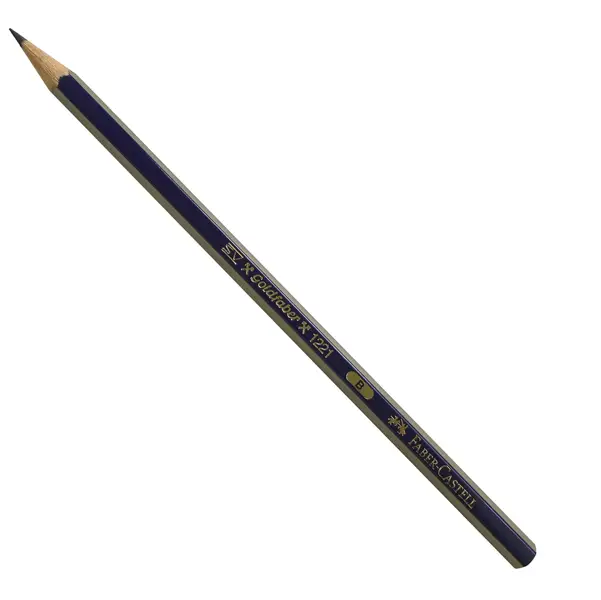 12x MATITA GRAFITE GOLDFABER 1221 ESAGONALE FABER CASTELL B
