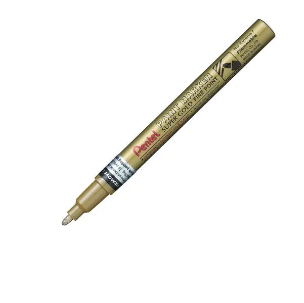 1x Marcatore PAINT MSP10 punta fine vernice oro PENTEL