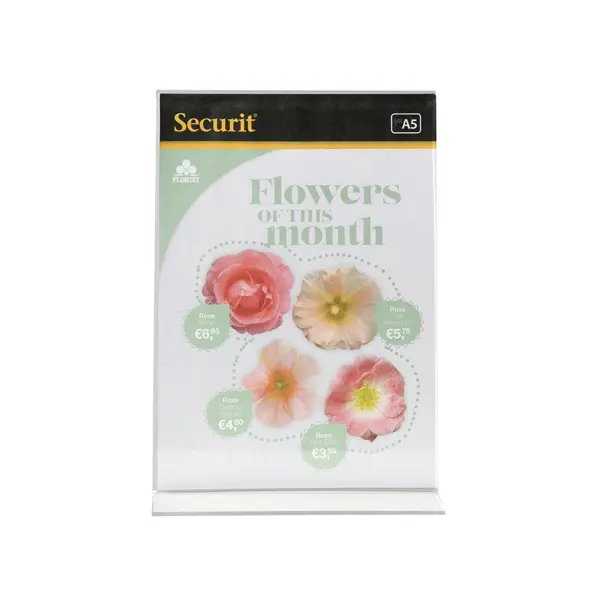 1x DISPLAY PORTAMENU' a T 15x21cm (A5) Securit