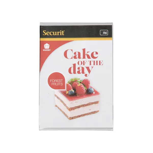 1x DISPLAY PORTAMENU' a L 10,5x15cm (A6) Securit