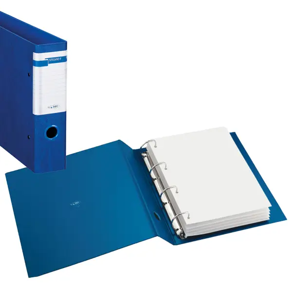 1x Raccoglitore STELVIO F 40 A4 4D blu 22x30cm SEI ROTA