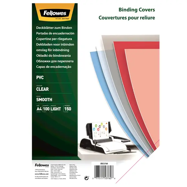 1x 100 COPERTINE CLEAR PVC 150MIC A4 TRASPARENTE NEUTRO
