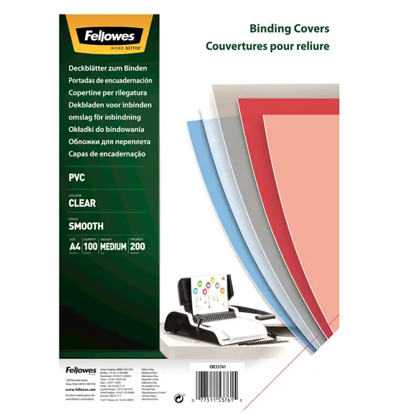 1x 100 COPERTINE CLEAR PVC 200MIC A4 TRASPARENTE NEUTRO