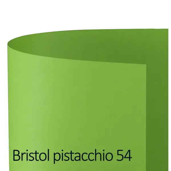 1x Conf.25 cartoncino Bristol Color 200gr 50x70cm pistacchio 54 Favini