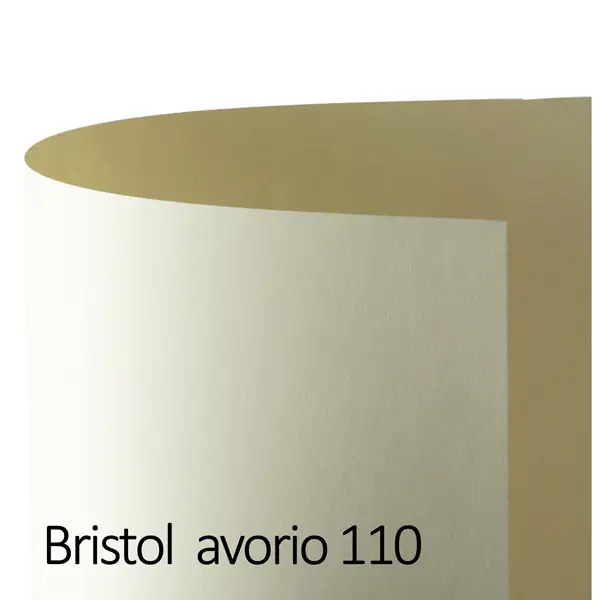 1x Conf.25 cartoncino Bristol Color 200gr 50x70cm avorio 110 Favini