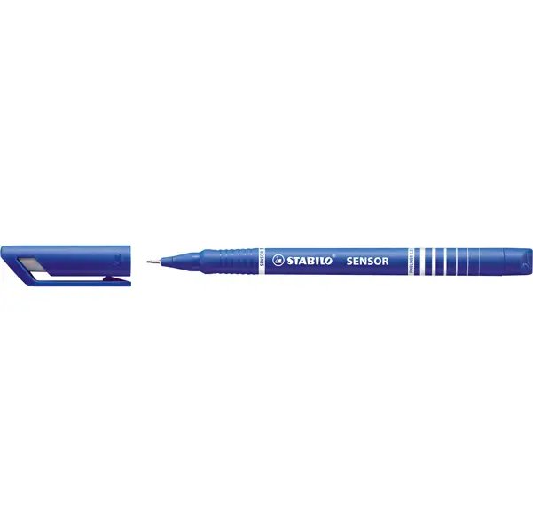 10x FINELINER STABILO SENSOR PUNTA 0.3MM BLU