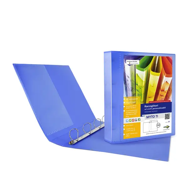 1x Raccoglitore MYTO TI 30 A4 4D 22x30cm blu personalizzabile SEI ROTA