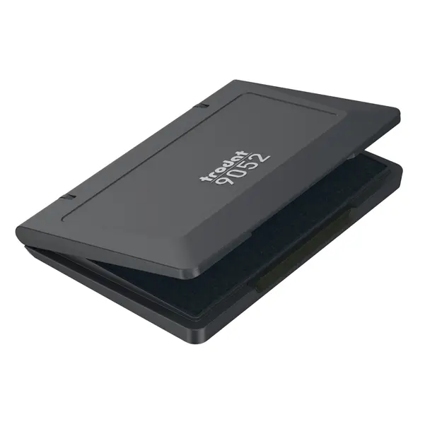 1x CUSCINETTO 7X11CM NERO per TIMBRI IN GOMMA 9052 TRODAT