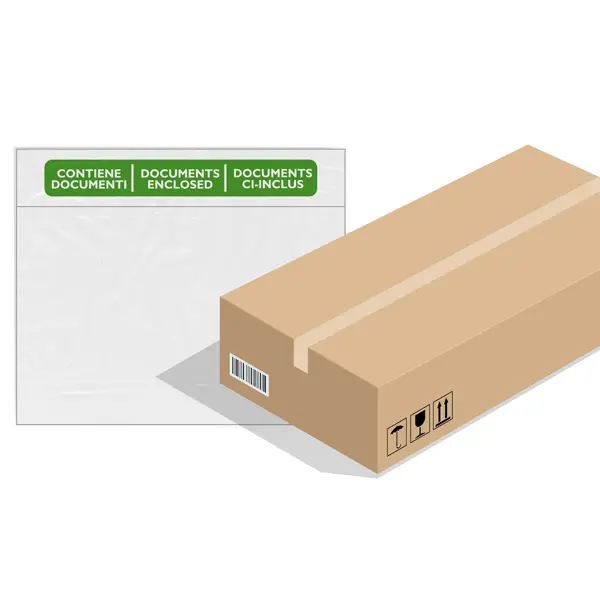 1x 1000 BUSTE ADESIVE SPEEDY DOC C5 230X165mm con stampa "contiene documenti"