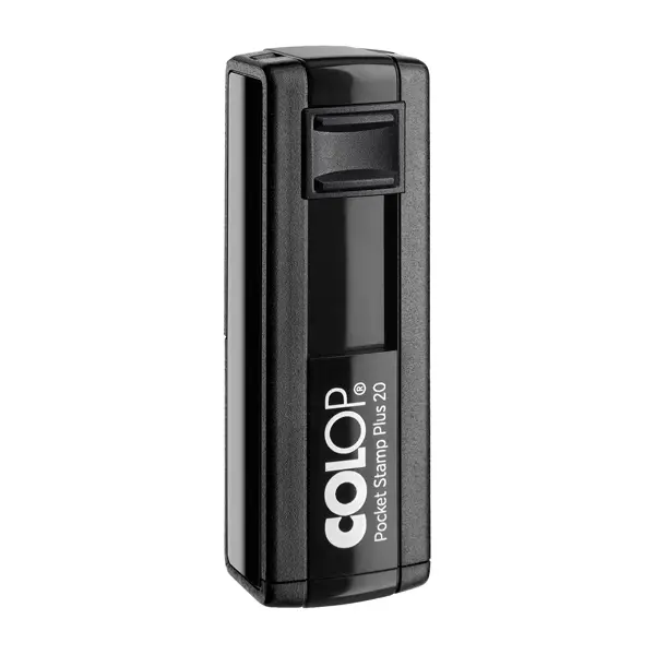 1x Timbro Pocket Stamp Plus 20 14x38mm 4righe autoinchiostrante nero COLOP