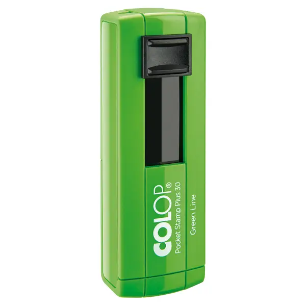 1x Timbro Pocket Stamp Plus 30 18x47mm 5righe autoinchiostrante verde COLOP