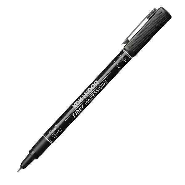 10x FINELINER PROFESSIONAL FIBER NERO 0,5MM