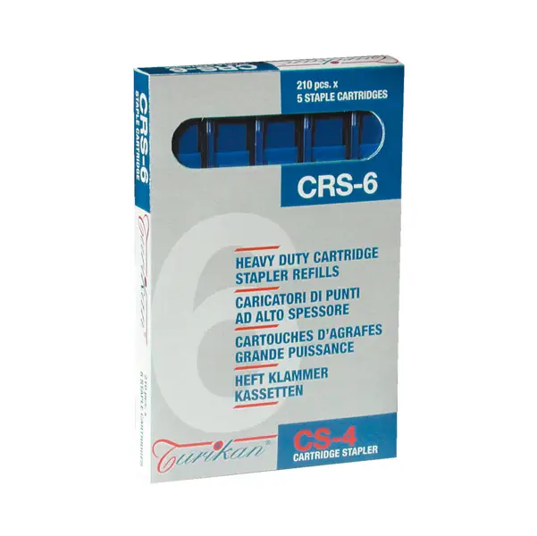 1x 5 caricatori da 210 punti CRS-6 mm blu (fino a 25 fogli) Turikan