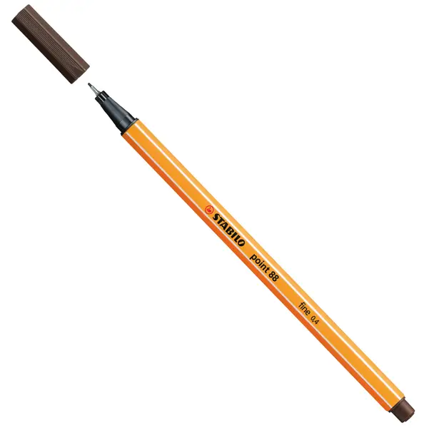 10x PENNARELLO STABILO POINT 88/65 terra d'ombra