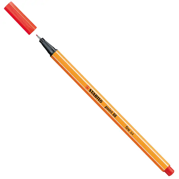 10x PENNARELLO STABILO POINT 88/48 rosso chiaro