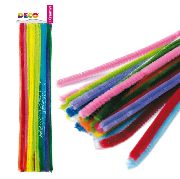 1x Ciniglia animata stelo da 9mm in colori assortiti Busta da 30 fili DECO