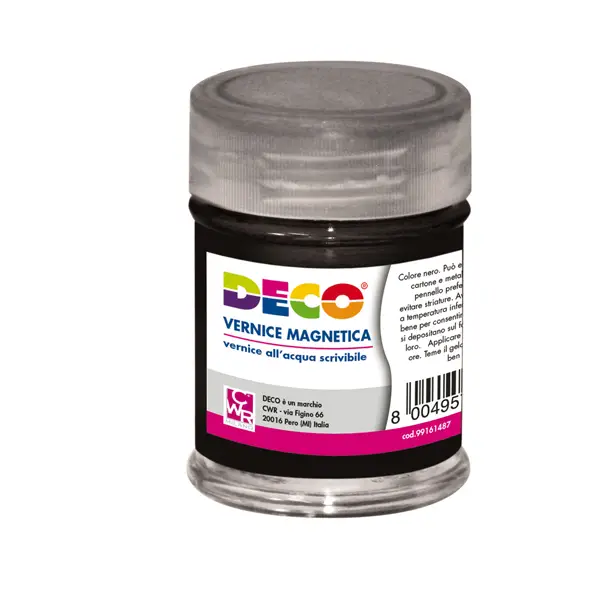 1x Vernice lavagna magnetica all'acqua nero 120gr DECO