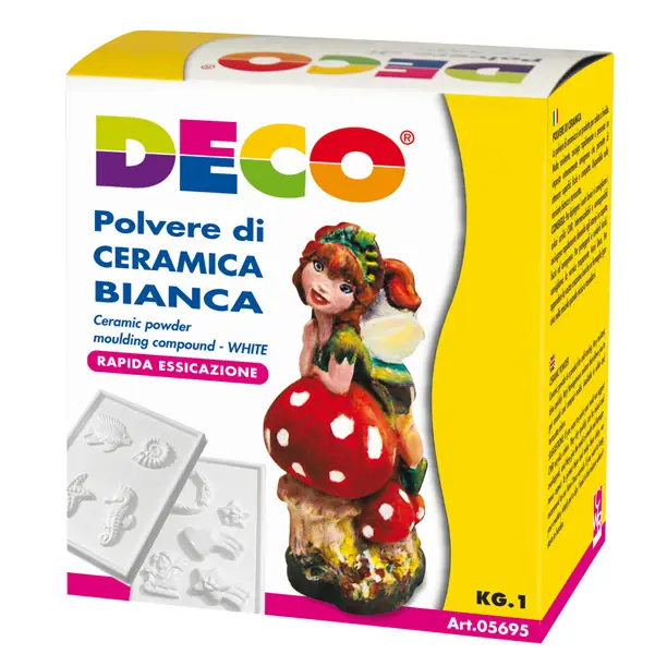 1x Polvere di ceramica bianca 1kg DECO