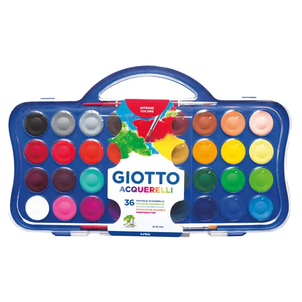 1x Colori acquerello 36 pastiglie da D30mm GIOTTO