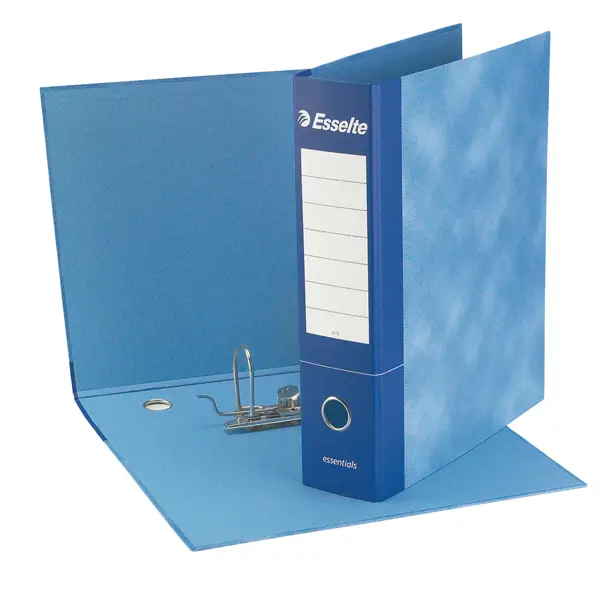 8x Registratore ESSENTIALS G72 blu dorso 5cm f.to commerciale ESSELTE