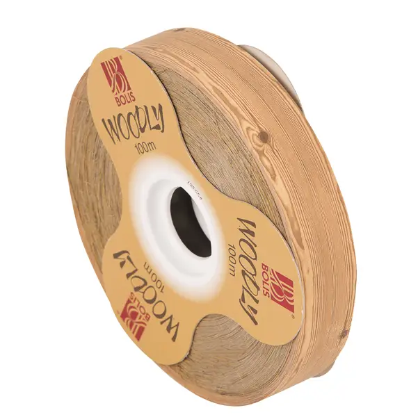 1x Rotolo nastro Woodly Legno goffrato 24mmx100mt Bolis