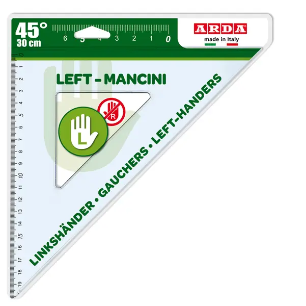 1x Squadra 45  - 30cm per mancini ARDA