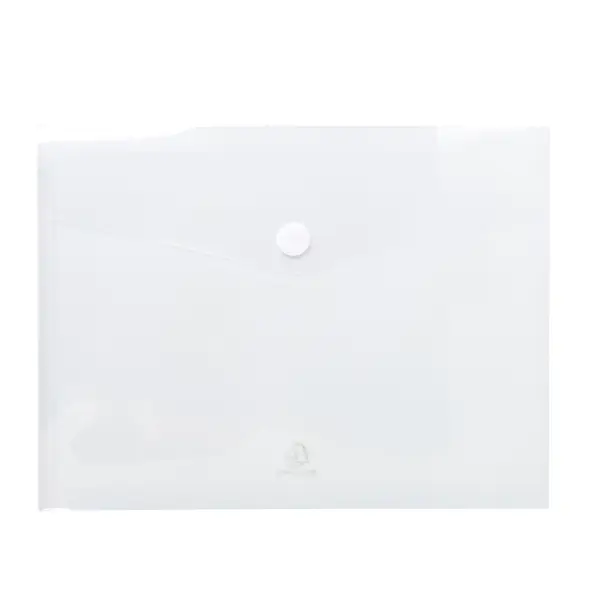 5x Busta a tasca con velcro in pp trasparente f.to 24x32cm per A4 Exacompta