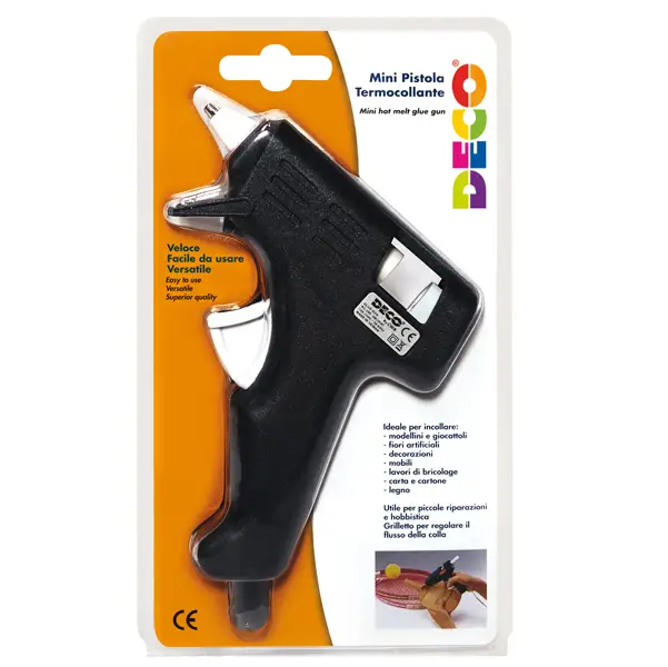 1x Pistola mini per colla a caldo 20W incl. 2 stick DECO