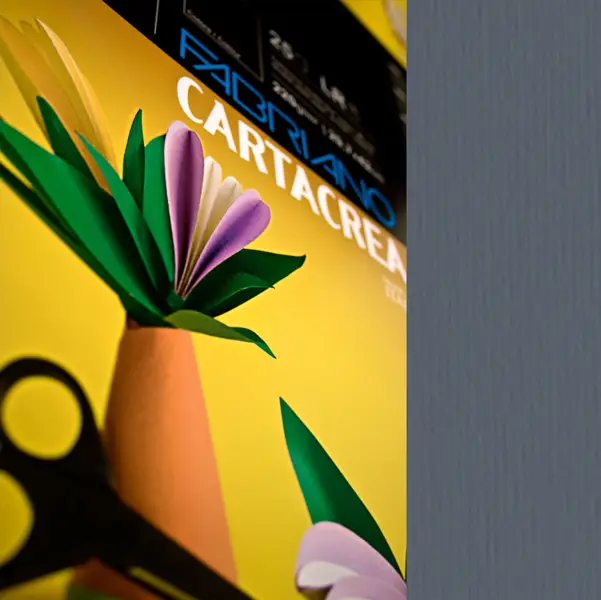 1x Blister 10fg cartoncino 35x50cm 220gr ferro Cartacrea Fabriano