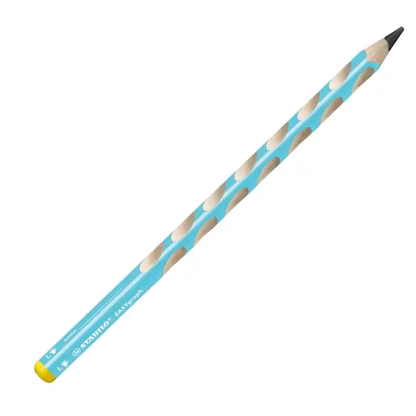 1x Astuccio 6 matite grafite EasyGraph HB fusto azzurro per mancini Stabilo