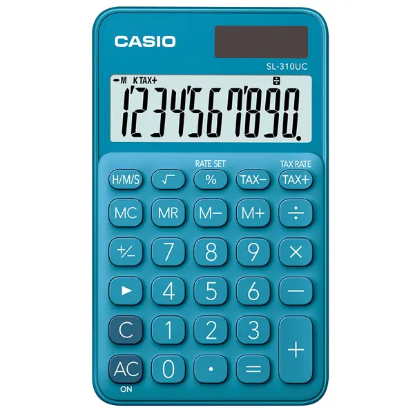 1x Calcolatrice tascabile SL-310UC blu CASIO