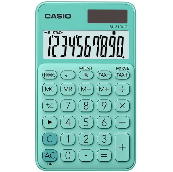 1x Calcolatrice tascabile SL-310UC verde CASIO