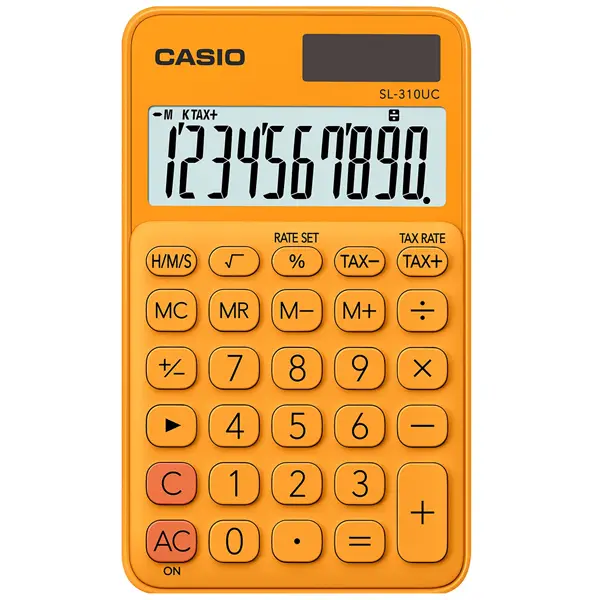 1x Calcolatrice tascabile SL-310UC arancio CASIO