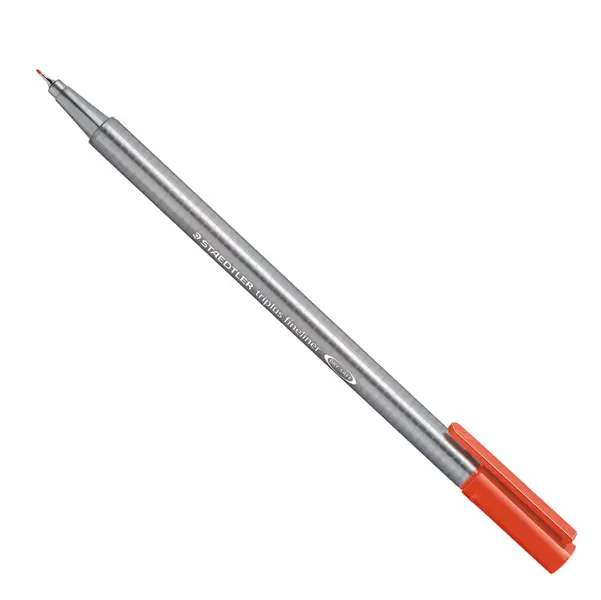 10x Triplus Fineliner punta 0,3mm rosso scarlatto Staedtler