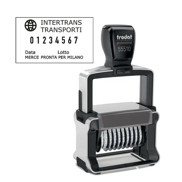 1x Timbro Professional 4.0 55510/PL NUMERATORE 10 colonne 5mm autoinch. TRODAT
