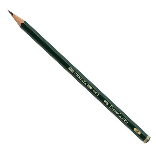 12x MATITA GRAFITE CASTELL 9000 3B esagonale FABER CASTELL