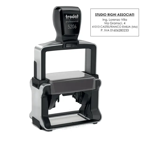 1x Timbro Professional 5203 49x28mm 7righe personaliz autoinch. TRODAT