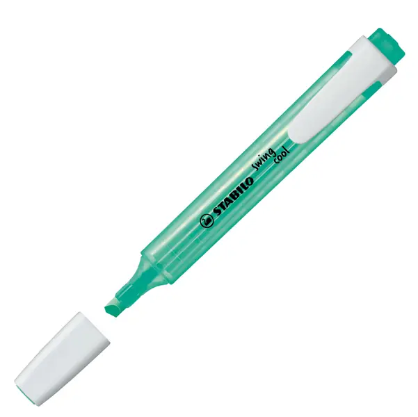 10x Evidenziatore SWING COOL turchese STABILO 275/51