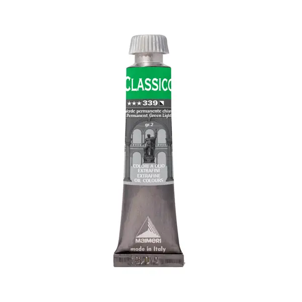 1x Colore a olio extrafine 20ml verde permanente chiaro Maimeri