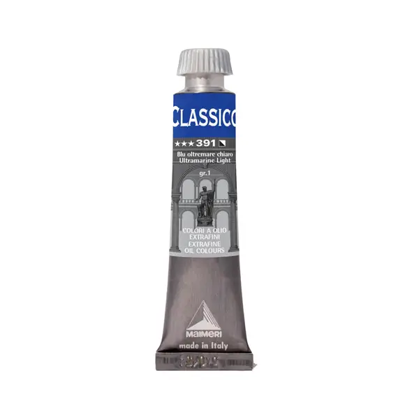 1x Colore a olio extrafine 20ml blu oltremare chiaro Maimeri