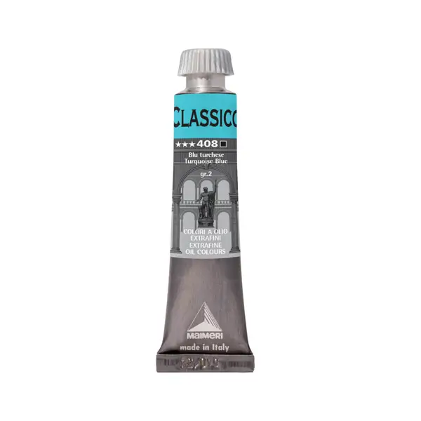 1x Colore a olio extrafine 20ml blu turchese Maimeri