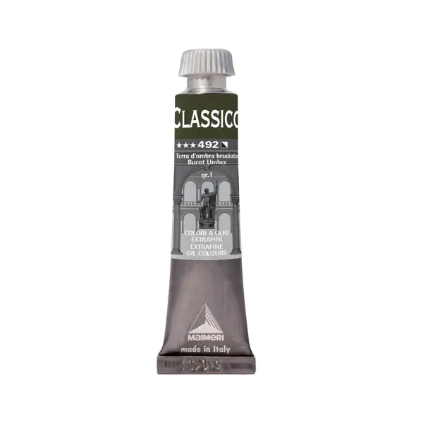 1x Colore a olio extrafine 20ml terra d'ombra bruciata Maimeri