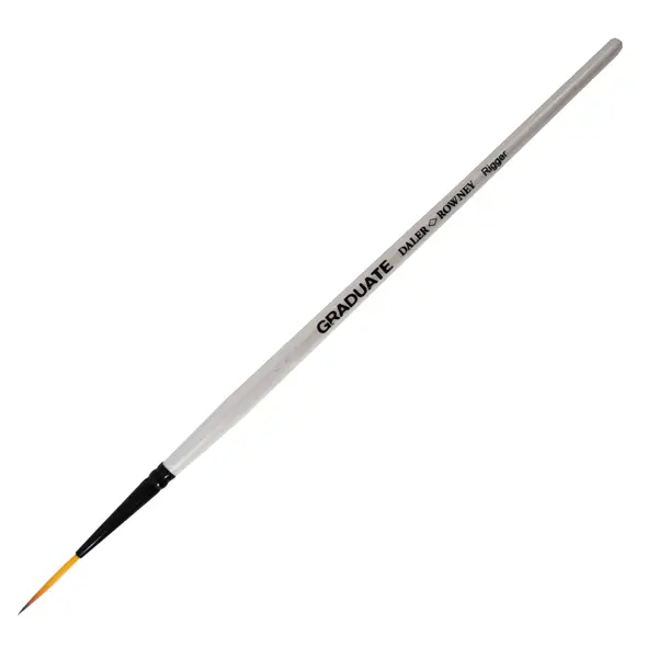3x Pennello sintetico Graduate Punta lunga n.3 Manico corto Daler Rowney