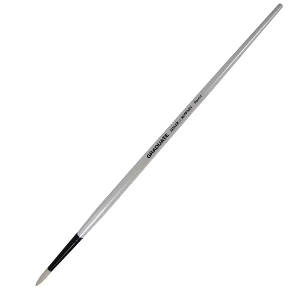 3x Pennello setola naturale Graduate tondo lungo n.6 manico lungo Daler Rowney